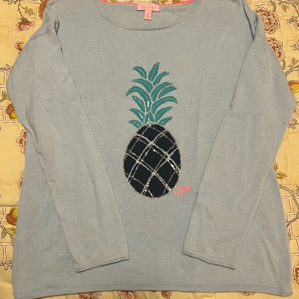 Lily Pulitzer pineapple Sweater